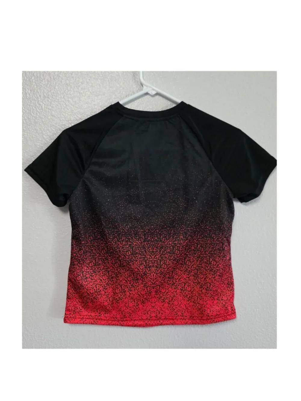 SHEIN Boys 8Y Black Red Athletic Shirt Shorts 2 Piece Set NWOT